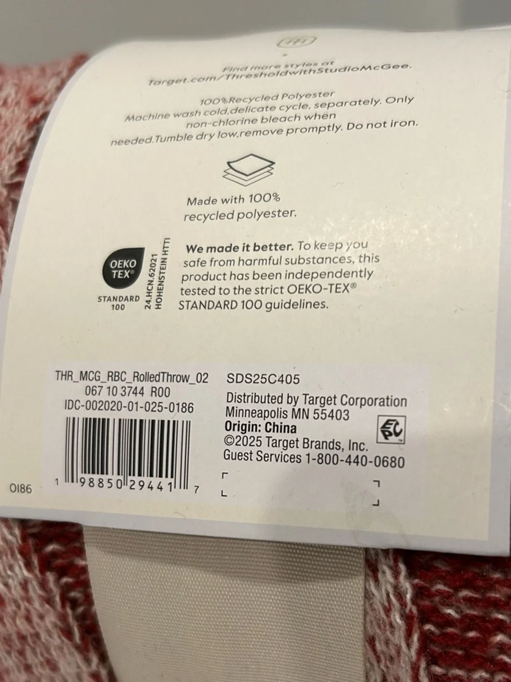 50”x60” Twisted Cable Throw Blanket